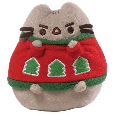 Petite peluche pusheen the grey cat holiday sweater 12 cm  Enesco    020594